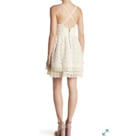 Lovers + Friends Crochet Lace Crossback Dress NWT - Picture 2 of 2